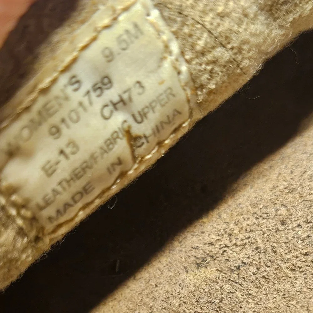 Sperry Boat‎ Shoe Women 9.5M Beige Angelfish Gold Glitter Preppy Loafer #672
